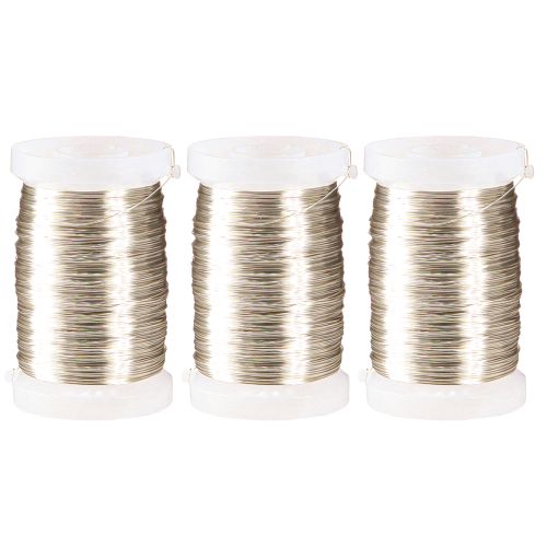 Itens Arame Florista Murta Champanhe 0,30mm 100g 3 un