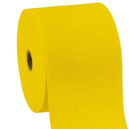 Flor crepe amarelo W10cm gramagem 128g/m² L250cm 2un