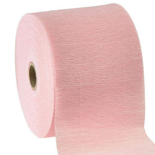 Flor crepe rosa claro W10cm gramatura 128g/m² L250cm 2un