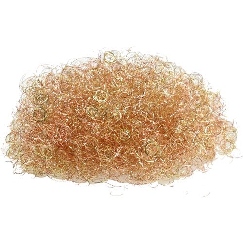 Itens Flor Cabelo Tinsel Ouro, Cobre 200g