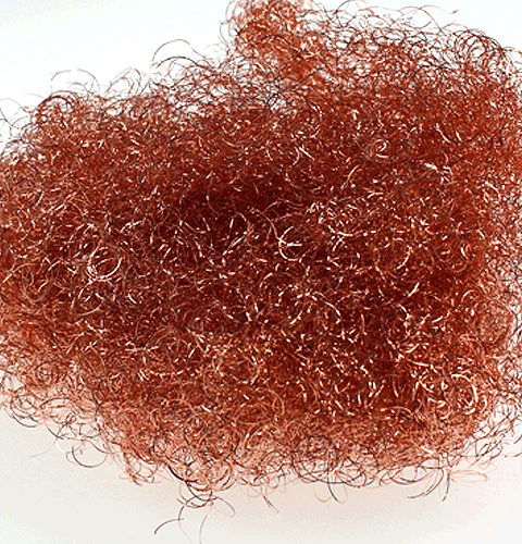 Flor Cabelo Tinsel Cobre 50g
