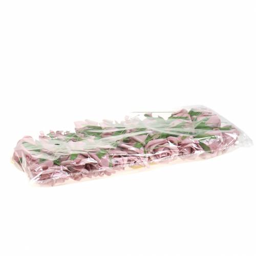 Floristik24 Rosa de espuma Ø6cm rosa velho 27 unidades