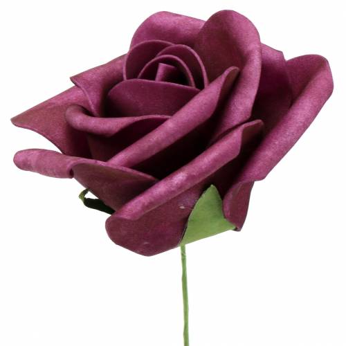 Itens Rosa de espuma Ø10cm lilás 8 unid.