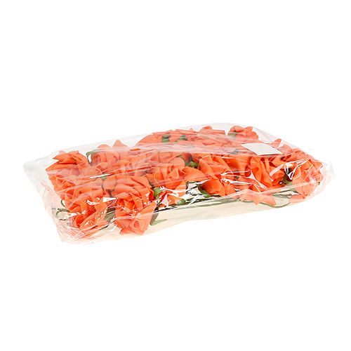 Itens Rosa de espuma Ø7,5cm laranja 18 unidades