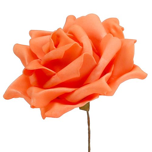 Itens Rosas de espuma laranja Ø15cm 4pcs