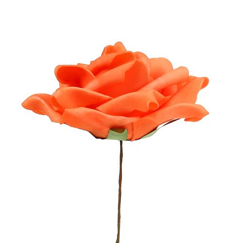 Itens Rosas de espuma laranja Ø15cm 4pcs