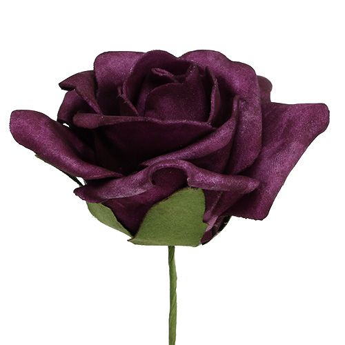 Itens Rosas de espuma Ø7,5cm Malva 18 un