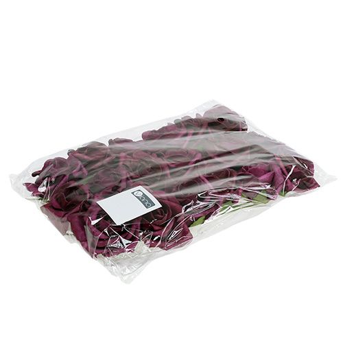 Itens Rosas de espuma Ø7,5cm Malva 18 un