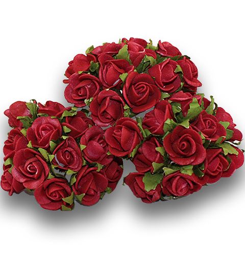 Floristik24.pt Mini rosa vermelha 144p - compre barato online