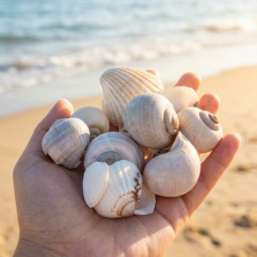 Itens Caracóis e conchas - Detalhes decorativos marítimos para embelezar o seu espaço de forma única - 500g