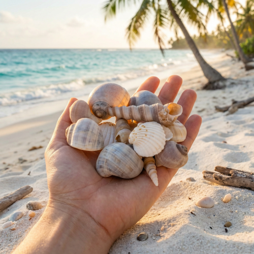Itens Conchas e caracóis. Artigos decorativos marítimos naturais para uma decoração de interiores elegante. 500g