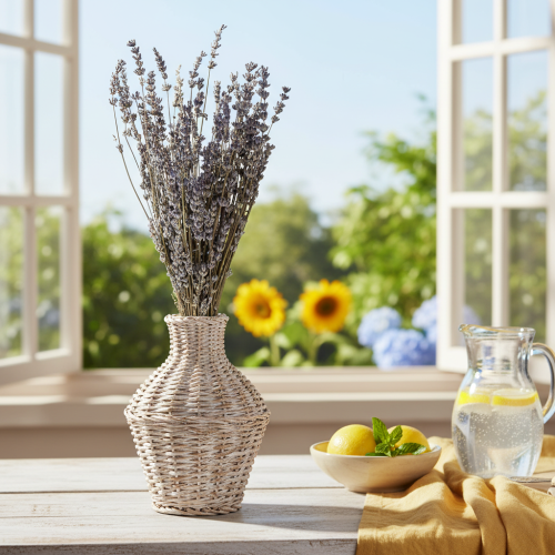 Itens Lavanda seca, flores secas perfumadas, 35-40cm, 100g