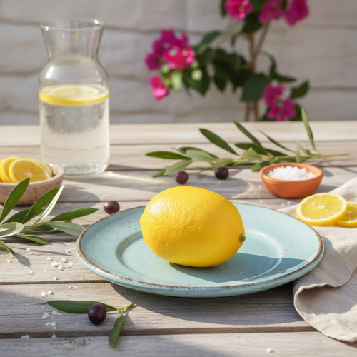 Itens Limão decorativo mediterrâneo limão artificial Ø6,5cm 9cm