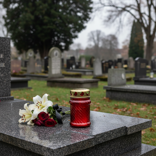Itens Vela funerária à prova de vento com decoração para longa duração, 11 cm, 12 unidades.