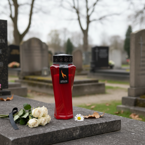 Itens Grave light Plástico rodado Vermelho Ø11cm A25cm