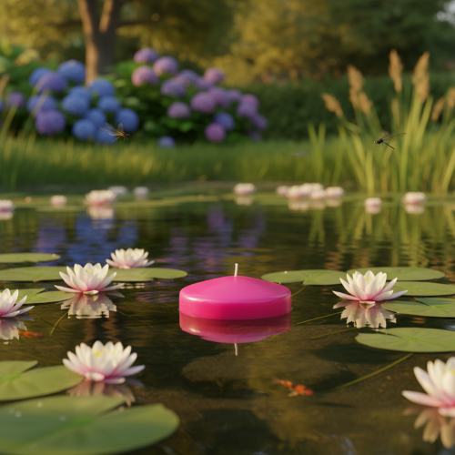 Itens Conjunto de 8 castiçais flutuantes para decoração de mesas festivas, 8 cm.