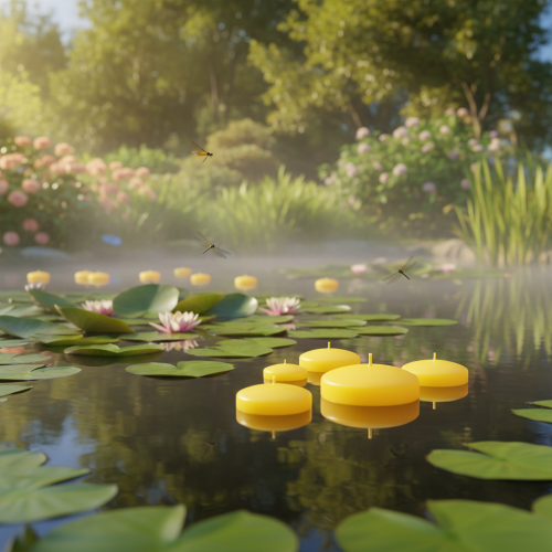 Itens Vela flutuante, elemento decorativo flutuante, uso versátil em casa e no jardim, 8 cm, 8 peças
