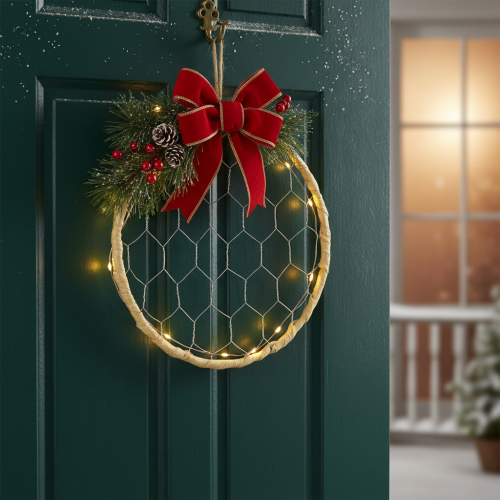 Itens Anéis decorativos de metal em ráfia para pendurar, Ø20cm, 4 peças, decoração boho para parede e janela.