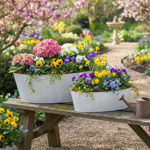 Itens Tigela oval de metal branca e prateada, 32,5 cm/37 cm, conjunto de 2.