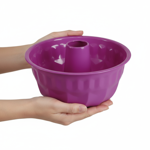 Itens Forma de bolo Bundt, metal, forma decorativa para bolo, roxa, Ø23cm, A12cm