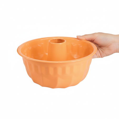 Itens Forma decorativa de metal para bolo Bundt laranja Ø23cm A12cm