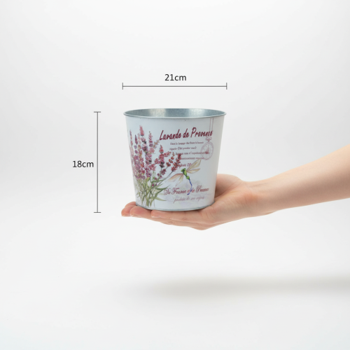 Itens Vaso de metal para plantas, floreira, lavanda, Ø21cm A18cm