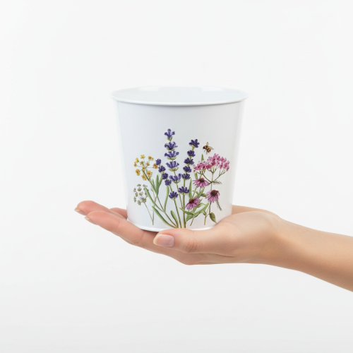 Itens Vaso de plantas, floreira, chapa metálica, floreira Ø15cm A14cm