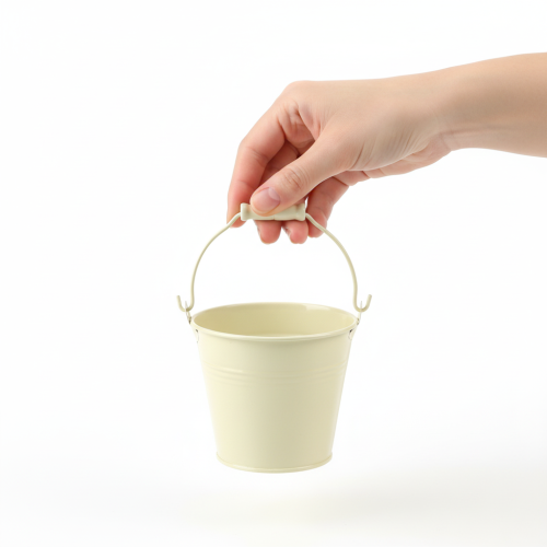 Itens Balde com alça, floreira, metal pastel, Ø10cm A8cm, 10 peças