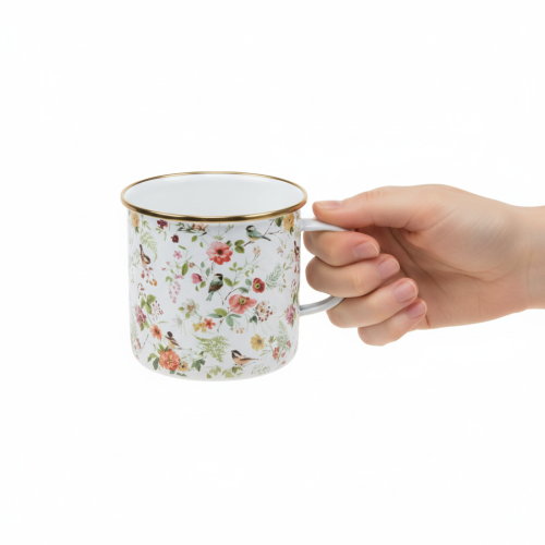 Itens Vaso de esmalte para plantio de flores, Ø11cm