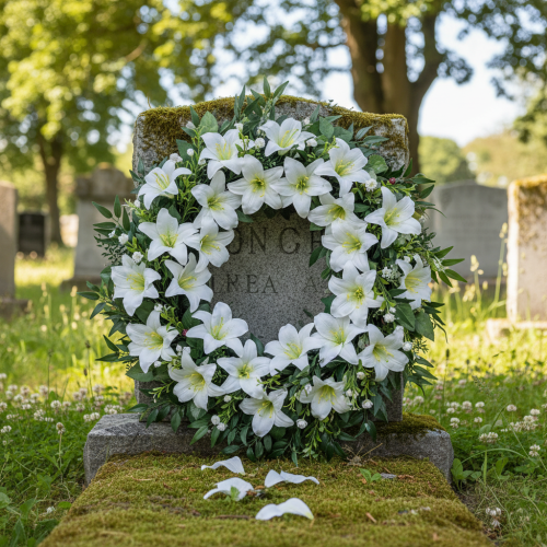 Itens Lírio em arame, tamanho médio, 25 peças