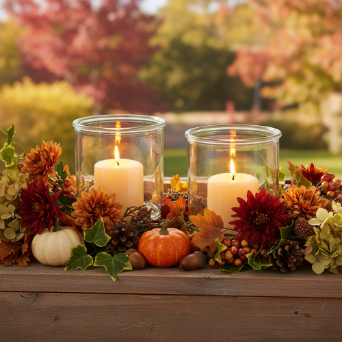 Porta-velas de vidro, redondo, transparente, versátil, 12 cm, 2 peças | Floristik24.pt