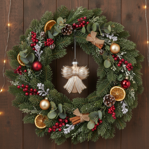 Enfeites de Natal de vidro, laço para pendurar, 10 cm, 2 peças | Floristik24.pt