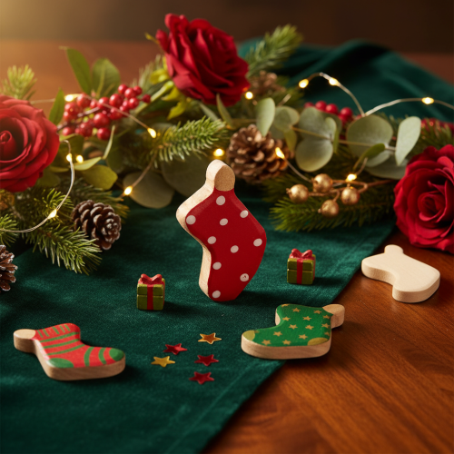 Meias de bolinhas, decoração de mesa de Natal, 6 cm, 8 peças | Floristik24.pt