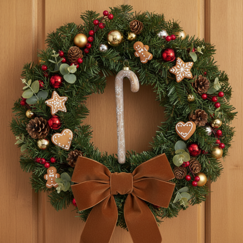 Enfeite de vidro em forma de bengala doce, decoração natalina nostálgica, 22 cm | Floristik24.pt