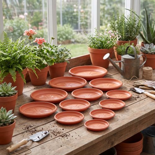 Base para copos “Linda” terracota Ø12cm - 44cm, 1ud | Floristik24.pt