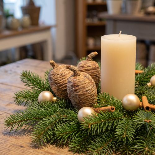 Itens Pinhas de cedro, cedro decorativo, natural, 9-10,5 cm, 3 peças