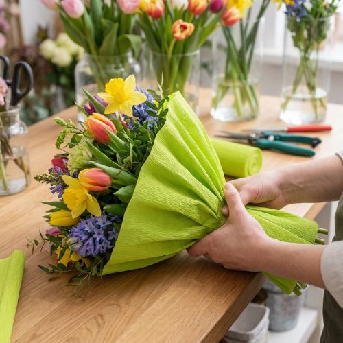 Papel crepom florista maio