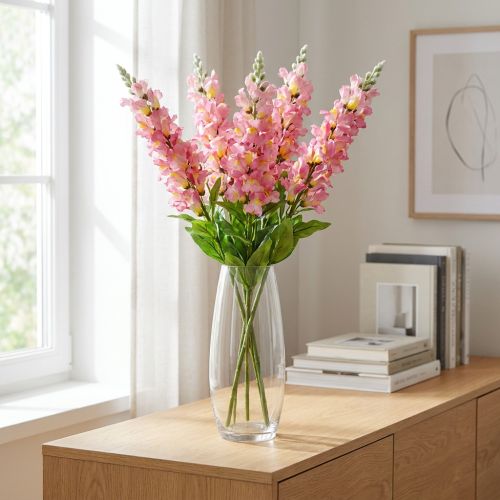 Snapdragons Silk Flower Artificial Snapdragon Rosa Amarelo L92cm | Floristik24.pt