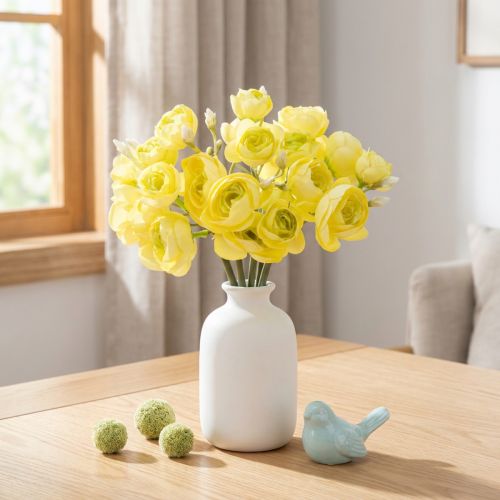 Buquê de ranúnculos artificiais para decoração de primavera, 32 cm, 5 peças. | Floristik24.pt