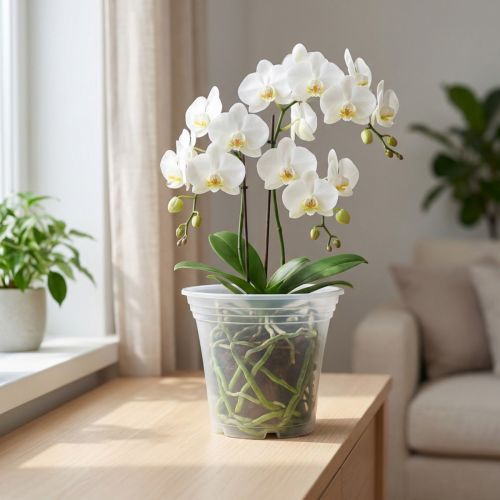 Itens Pote de plástico “Irys” transparente Ø17cm 1ud