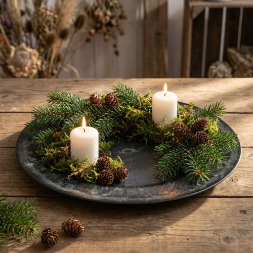 Placa decorativa antracite Ø33cm | Floristik24.pt