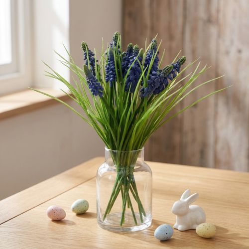 Jacintos de uva 28cm - 30cm Azul 15 pcs | Floristik24.pt
