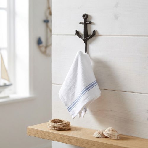 Gancho de parede decoração de parede âncora metálica marítima 6,5x5x13cm | Floristik24.pt