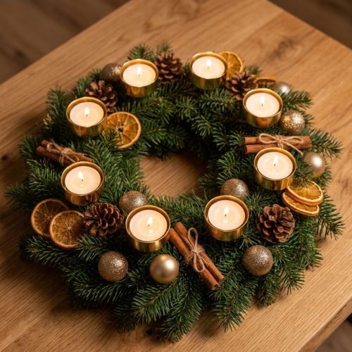 Suporte para velas em metal dourado Alt.9cm 8 un | Floristik24.pt
