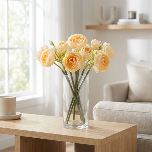 Ramo de ranúnculo para arranjos decorativos em vasos, 32 cm, 5 peças | Floristik24.pt