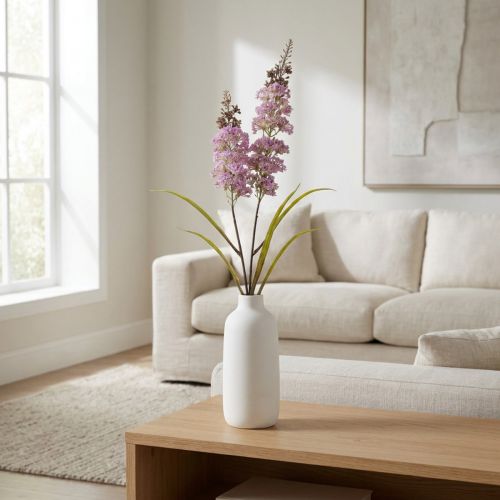 Itens Flor artificial de delfínio para decoração de casa moderna, 100 cm