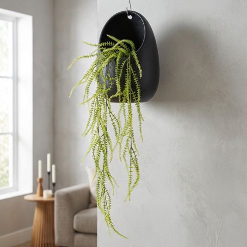 Planta artificial de painço verde para decoração suspensa elegante, um toque de estilo para o ambiente, 114 cm | Floristik24.pt