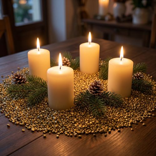 Grânulos decorativos ouro amarelo pedras decorativas amarelo 2mm - 3mm 2kg | Floristik24.pt