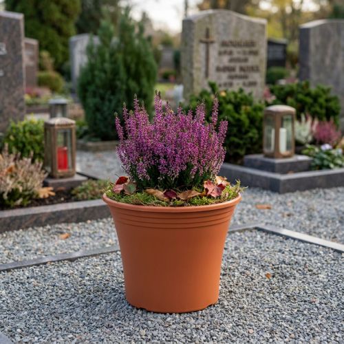 Pote “Irys” plástico terracota Ø15cm Alt.13cm 1ud | Floristik24.pt