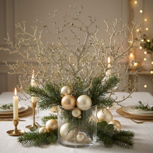 Itens Ramo de coral com mica ouro claro 3pcs
